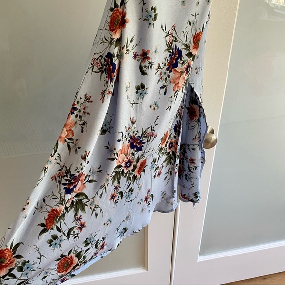 ASTR The Label Gaia Floral Midi Dress - Blue Rust Floral - Small - Picture 8 of 14